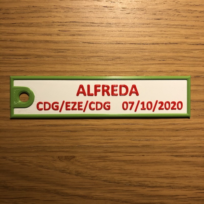 3D personalized « RBF style » keychain