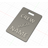 Crew Tag 3D - Grey
