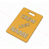 Crew Tag 3D - Yellow