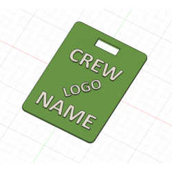 Crew Tag 3D - Green