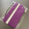 Metal bagtag 100% customizable - Purple