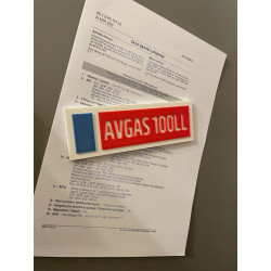 "AVGAS 100LL" Magnet