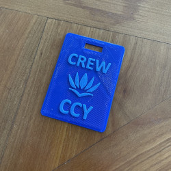 Crew Tag 3D - Blue