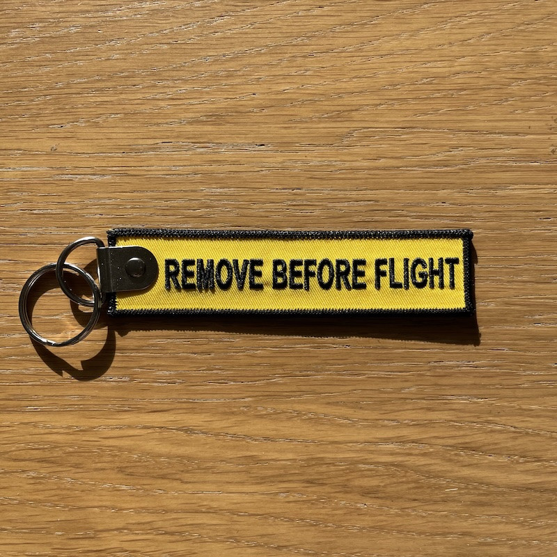 Remove Before Flight - Yellow Black