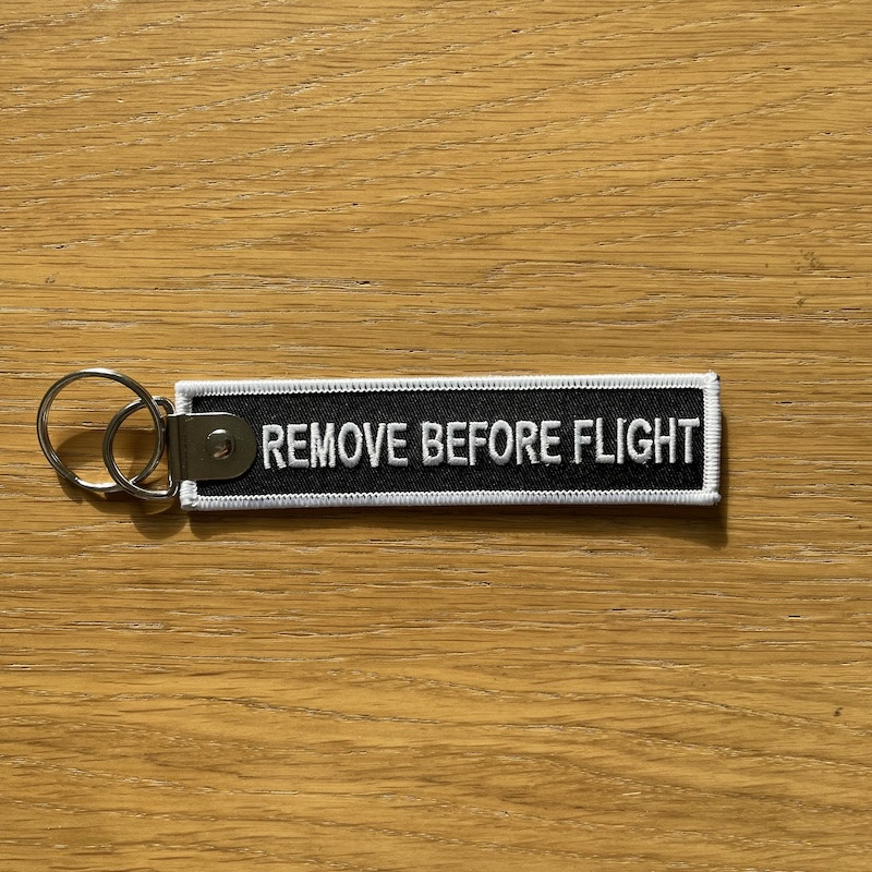 Remove Before Flight - Black White
