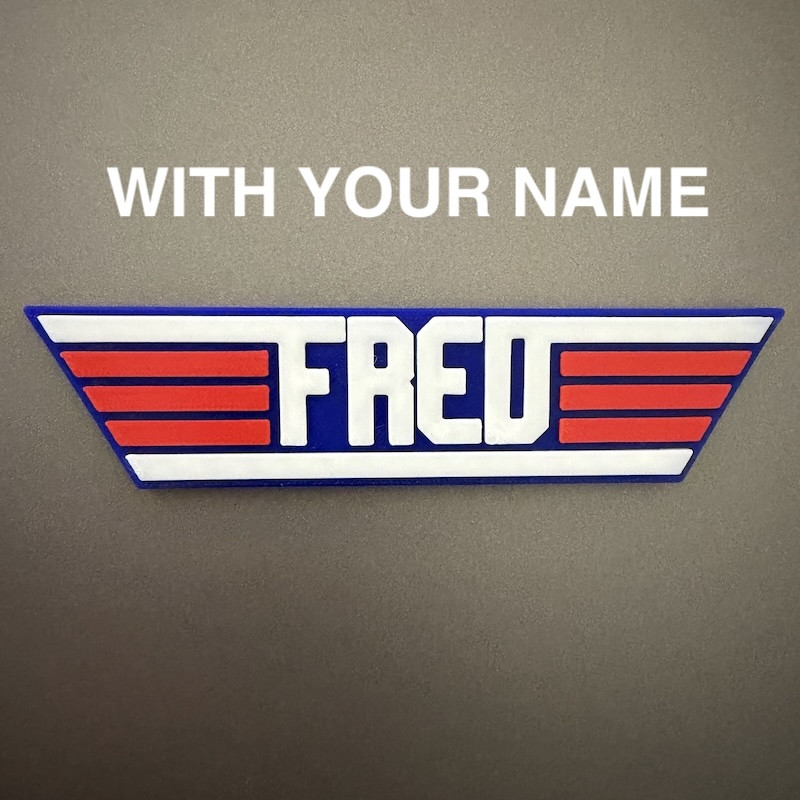 Magnet Top Gun personnalisable