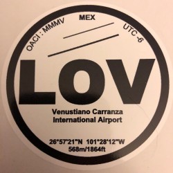 LOV - "Amour" - Aéroport de Venustiano Carranza - Mexique