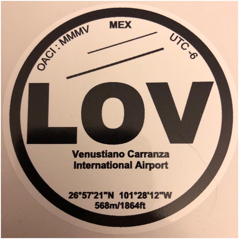 LOV - "Amour" - Aéroport de Venustiano Carranza - Mexique
