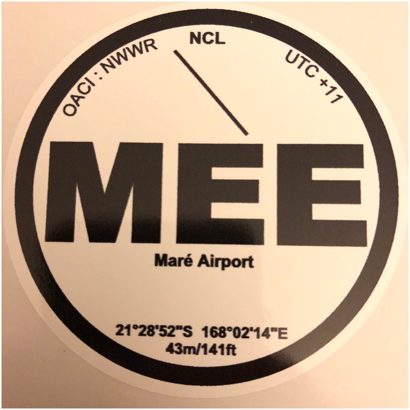MEE - "Me" - Maré Airport - New Calédonia